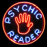 neon psychic sign